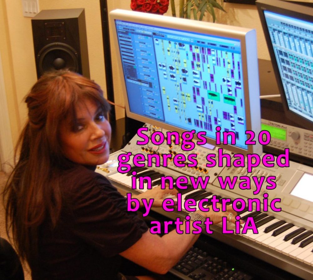 Lia, the songwriter, performer, sound designer, mixer, engineer and producer of ALiEn TRiBe has recorded songs in over 20 genres featured on her 9 albums